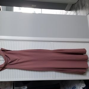 Maxi mermaid dress, mauve.